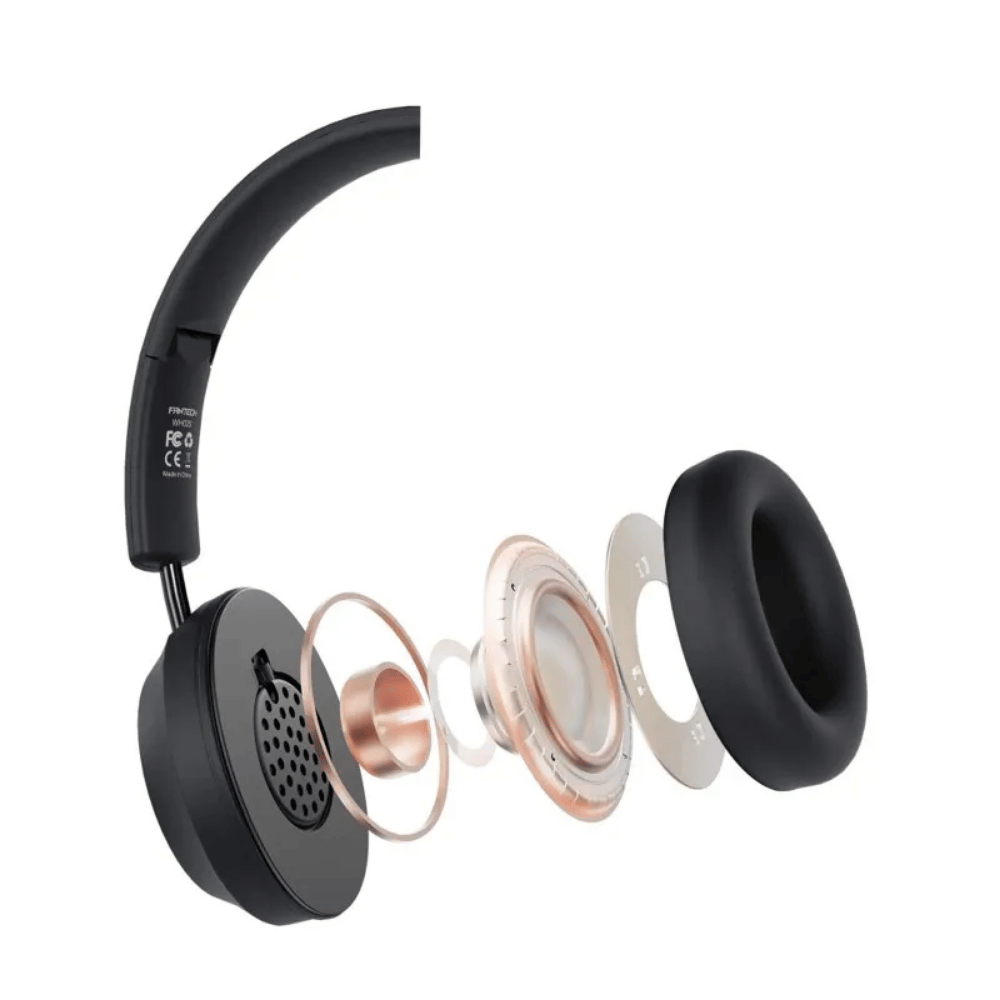 Headset Sem Fio Bluetooth + P3 Fantech GO Air Preto - WH02S