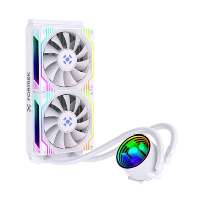 Water Cooler Dual Fan Fortrek Breezy 240mm ARGB Sync (Intel/AMD) Branco - 84961