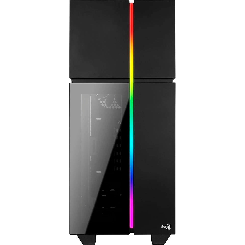 Gabinete Gamer Aerocool Playa Mid Tower Rgb Com lateral em Vidro Temperado - Pn 67967