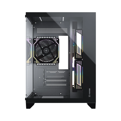 Gabinete Gamer Fortrek Mid Tower Clarity C/ Lateral Em Vidro Temperado Preto - 83456