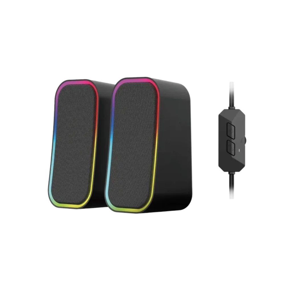 Caixa De Som Gamer Fantech Groove 6W Bt RGB Preta - GS304