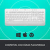 Teclado Sem Fio Logitech Signature K650 Branco C/ Apoio para as Maos - 920-010965