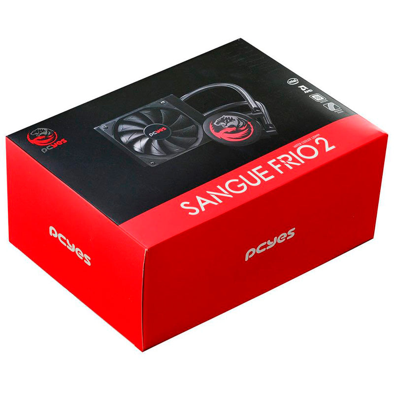 Water Cooler Single Fan PCYes Sangue Frio 2 120mm (Intel/AMD) - PSF2120H33PTSL