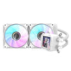 Water Cooler Dual Fan Darkflash White ARGB 240mm C/ LCD (Intel/AMD) Branco - DV240S