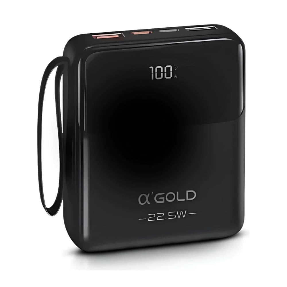 Carregador Portátil Power Bank AGold 10000Mah Multiconexões Turbo PD 22.5W - BTE-48