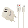 Kit Carregador de Parede 2 USB + Cabo Micro USB V8 Ecoo 1m GShield - GS-6788