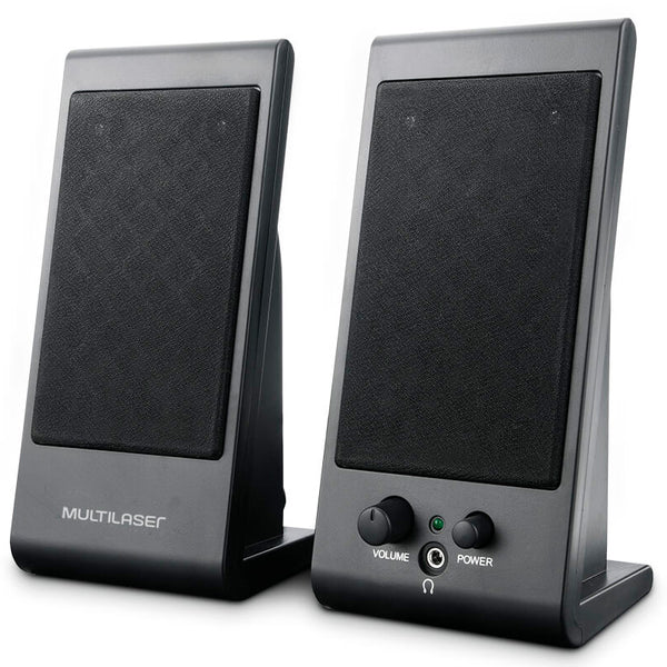 Caixa De Som 2.0 Multilaser Flat 3w Usb - Sp009