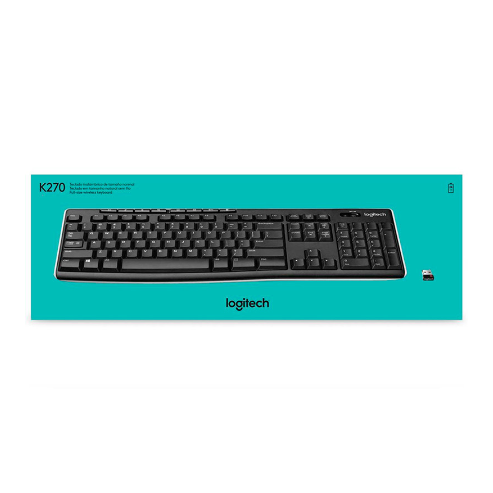 Teclado Sem Fio Multimidia Logitech K270 920-004427