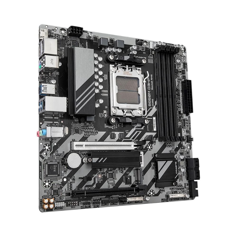 Placa Mae AMD Gigabyte B850M D3HP 1.2 AM5 DDR5 2x Displayport 1x Hdmi - 9MB85MHP-00-G12