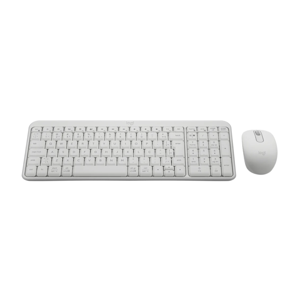 Kit Teclado E Mouse Sem Fio Bluetooth Compacto Logitech Mk250 Branco - 920-013517