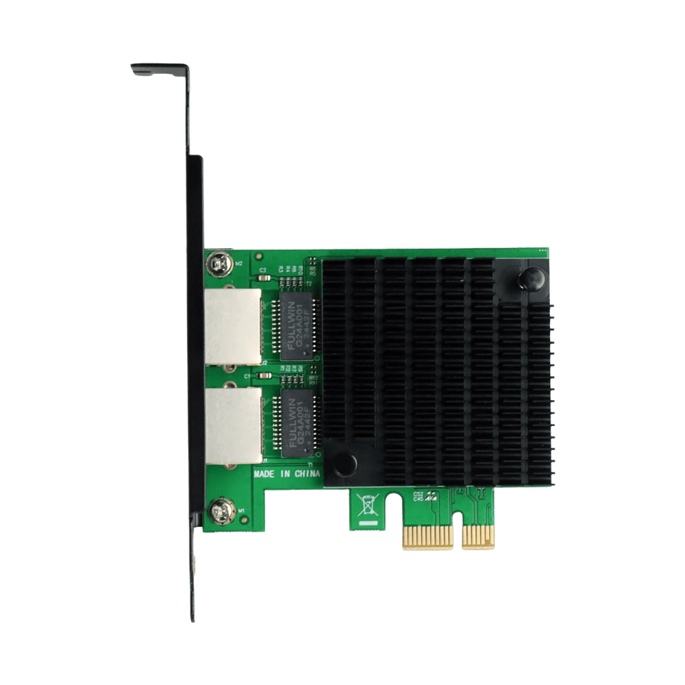 Placa De Rede Duas Portas Gigabit Pci-E 10/100/1000 PcYes - LC1000-2P