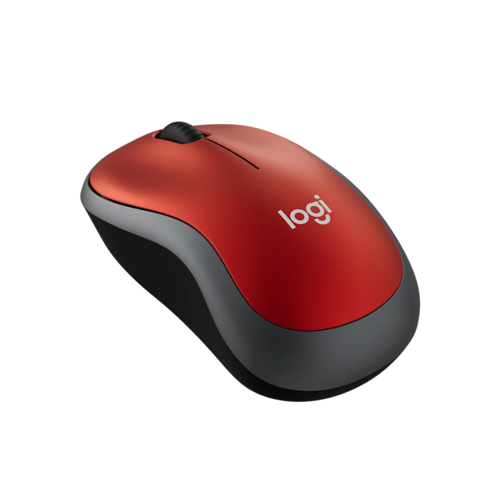 Mouse Sem Fio Logitech M185 Vermelho - 910-003635