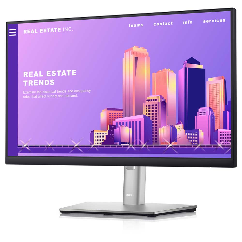 Monitor Corporativo Led 21.5 Pols Dell 1920 x 1080 Full HD USB Vga Hdmi Displayport - P2222H