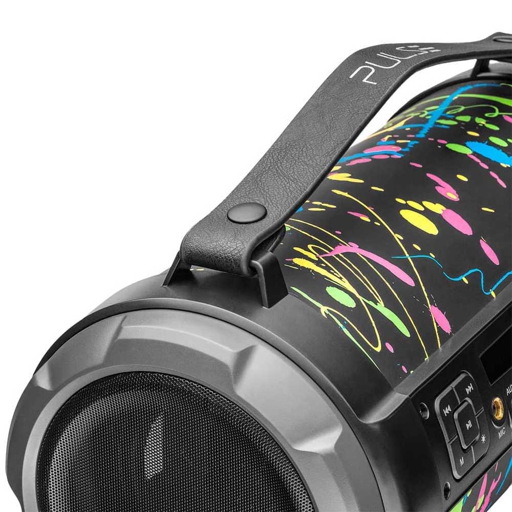 Caixa De Som Portátil Pulse Bazooka Paint Blast II 120w Bluetooth FM/AUX/SD/USB/P10 - SP362