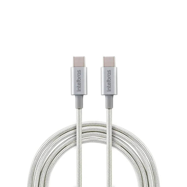 Cabo Usb Tipo C Macho 1,5mt Intelbras em Nylon Branco 15NB - 4830060