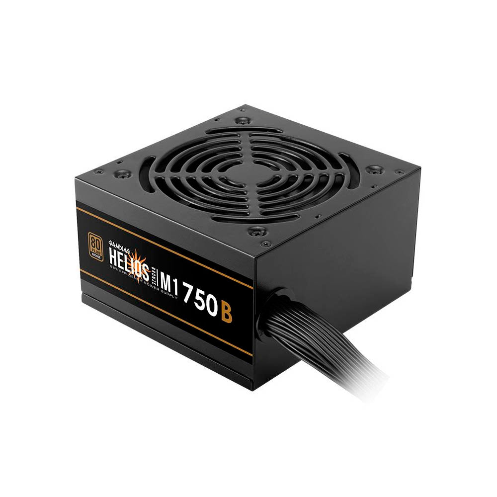 Fonte Real Atx 750w Gamdias Helios 80 Plus Bronze PFC Ativo Atx 2.4 - HELIOS M1-750B
