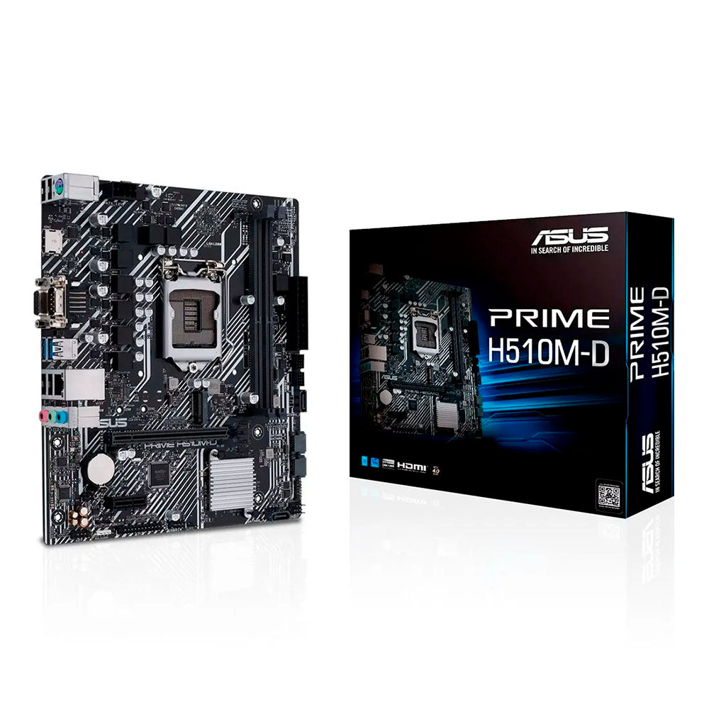 Placa Mae Asus Prime H510M-D Lga 1200 Ddr4 3200Mhz Hdmi D-Sub Usb M.2 (10a e 11a Geração)