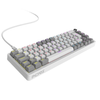 Teclado Gamer Mecanico PCYes Mecka White Ghost 65% Switch Blue Led Rainbow - TPMKWGBL