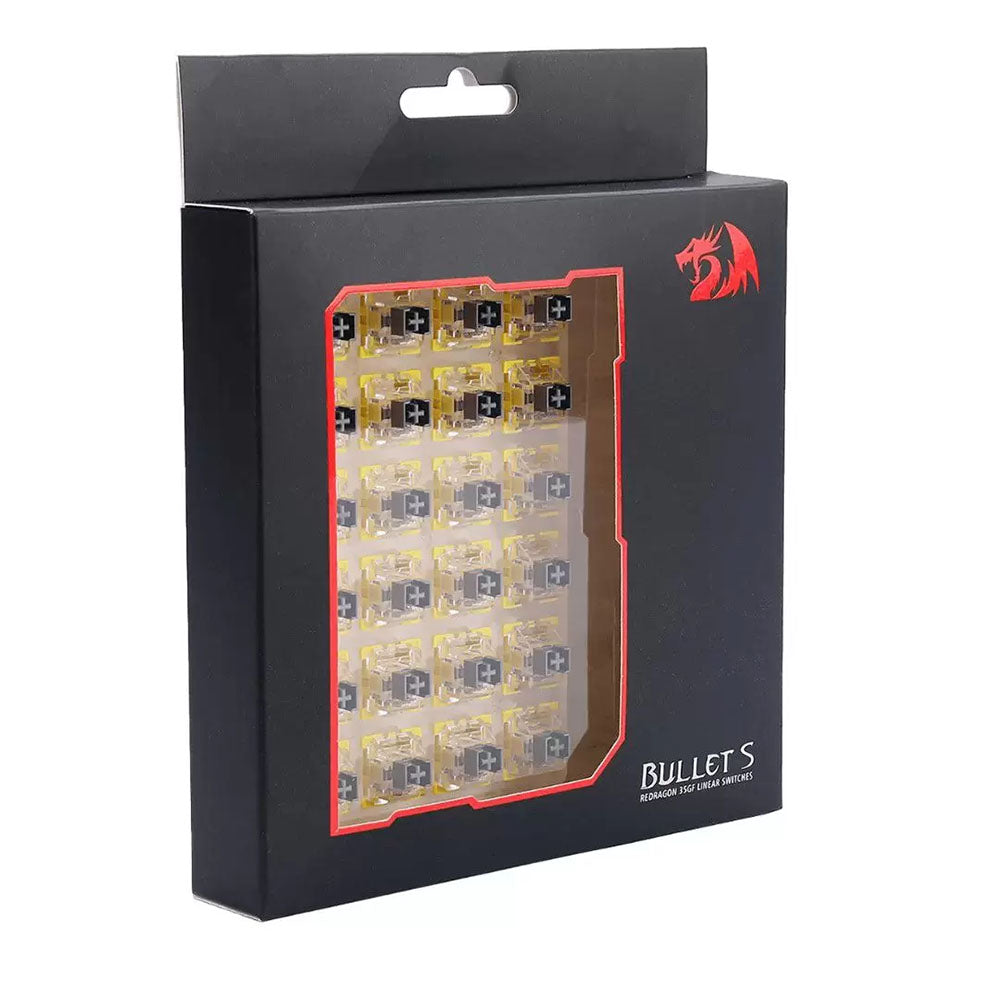 Kit Com 24 Switches Para Teclado Mecanico Redragon Linear Bullet S - A113S