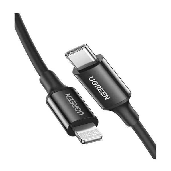 Cabo de Dados Usb Tipo C P/ Lightning UGreen 1Mt Preto - US171
