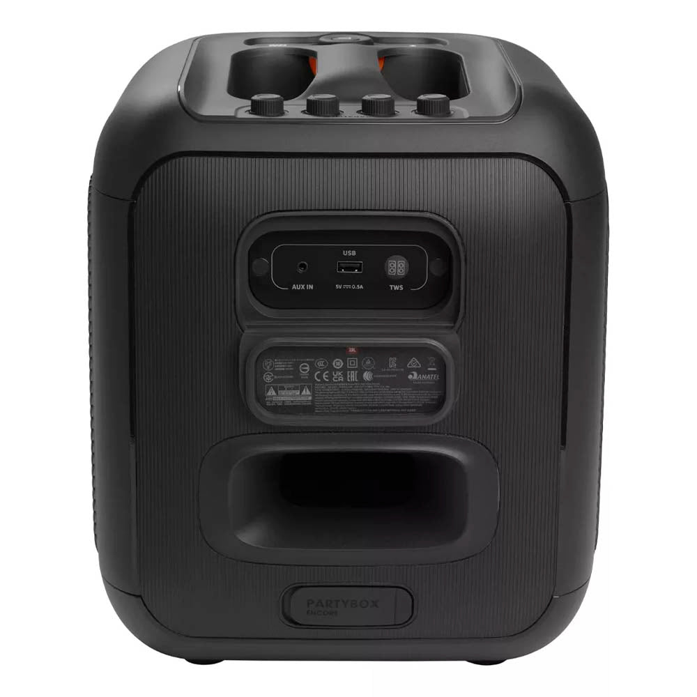 Caixa De Som Portátil Bluetooth Jbl PartyBox Encore C/ 2 Microfones Preta Truedata