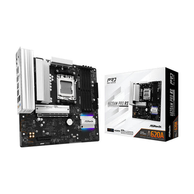 Placa Mae AMD ASRock A620AM Pro RS mAtx 4x DDR5 Socket AMD AM5 Ryzen Displayport Hdmi Usb 3.2