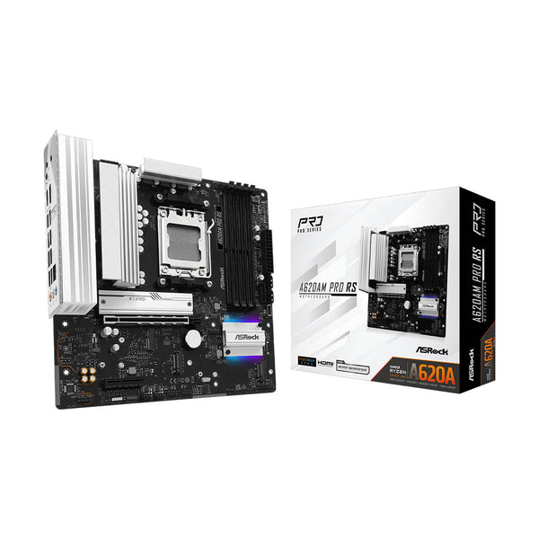 Placa Mae AMD ASRock A620AM Pro RS mAtx 4x DDR5 Socket AMD AM5 Ryzen Displayport Hdmi Usb 3.2