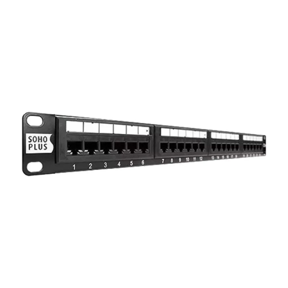 Patch Panel Sohoplus Cat.6 24 Portas T568A/B - 35050402
