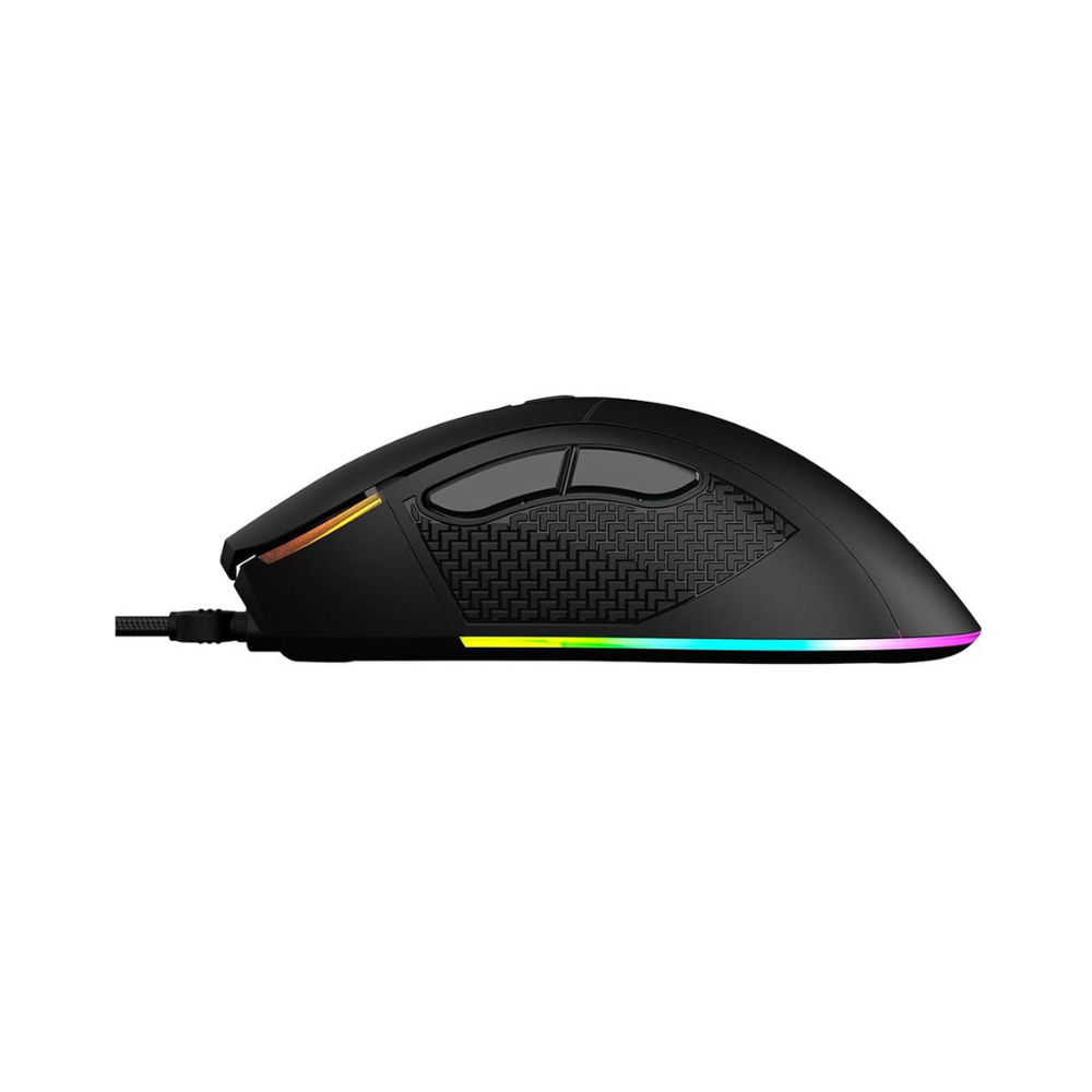 Mouse Gamer PCYes Gaius 6 Botoes 12400dpi RGB Preto - PMGGBV