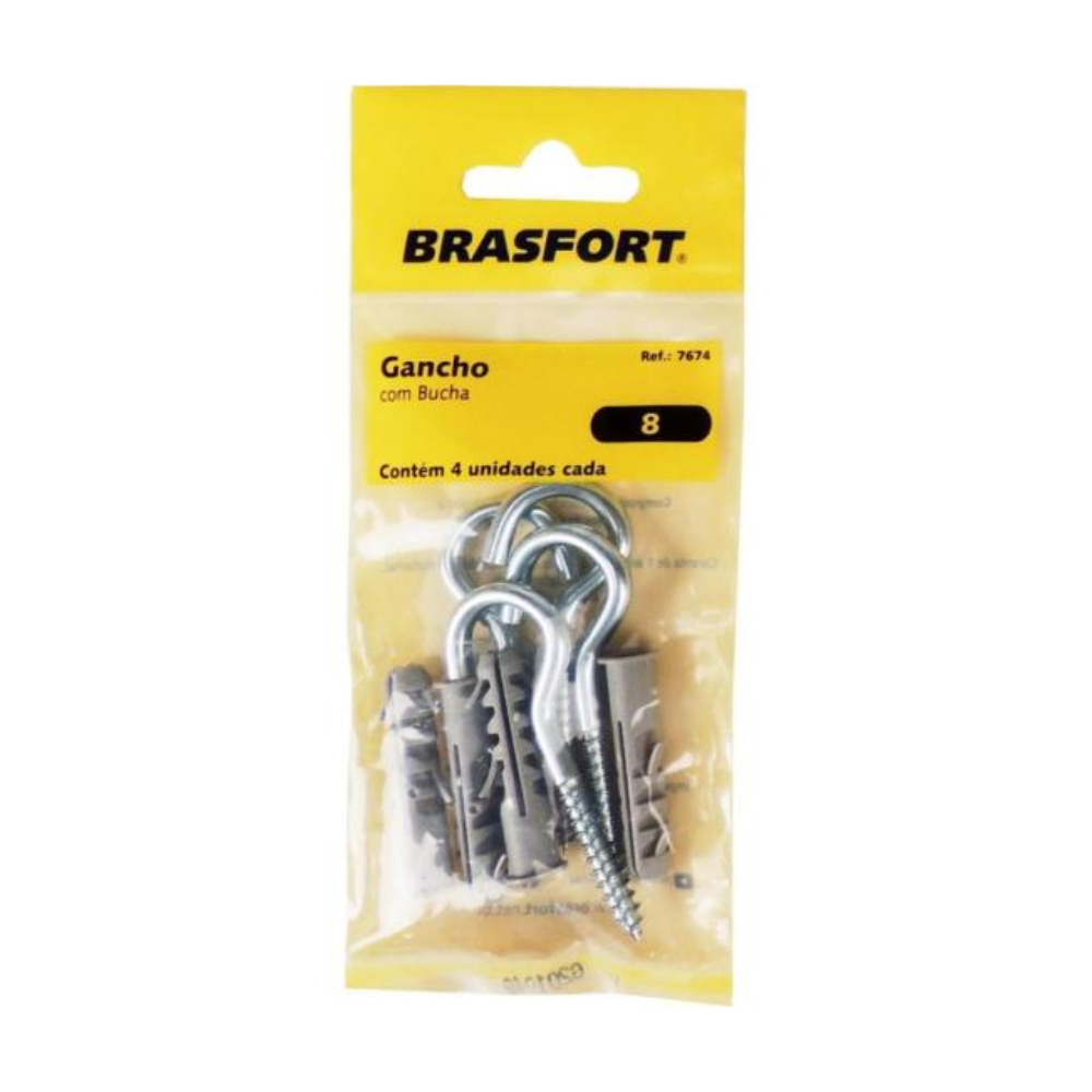 Gancho C/ 4 Buchas Brasfort - 83875