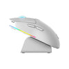 Mouse Gamer Sem Fio Recarregável C/ Base Warrior Magnus 6 Botoes 10000dpi Branco - MO422