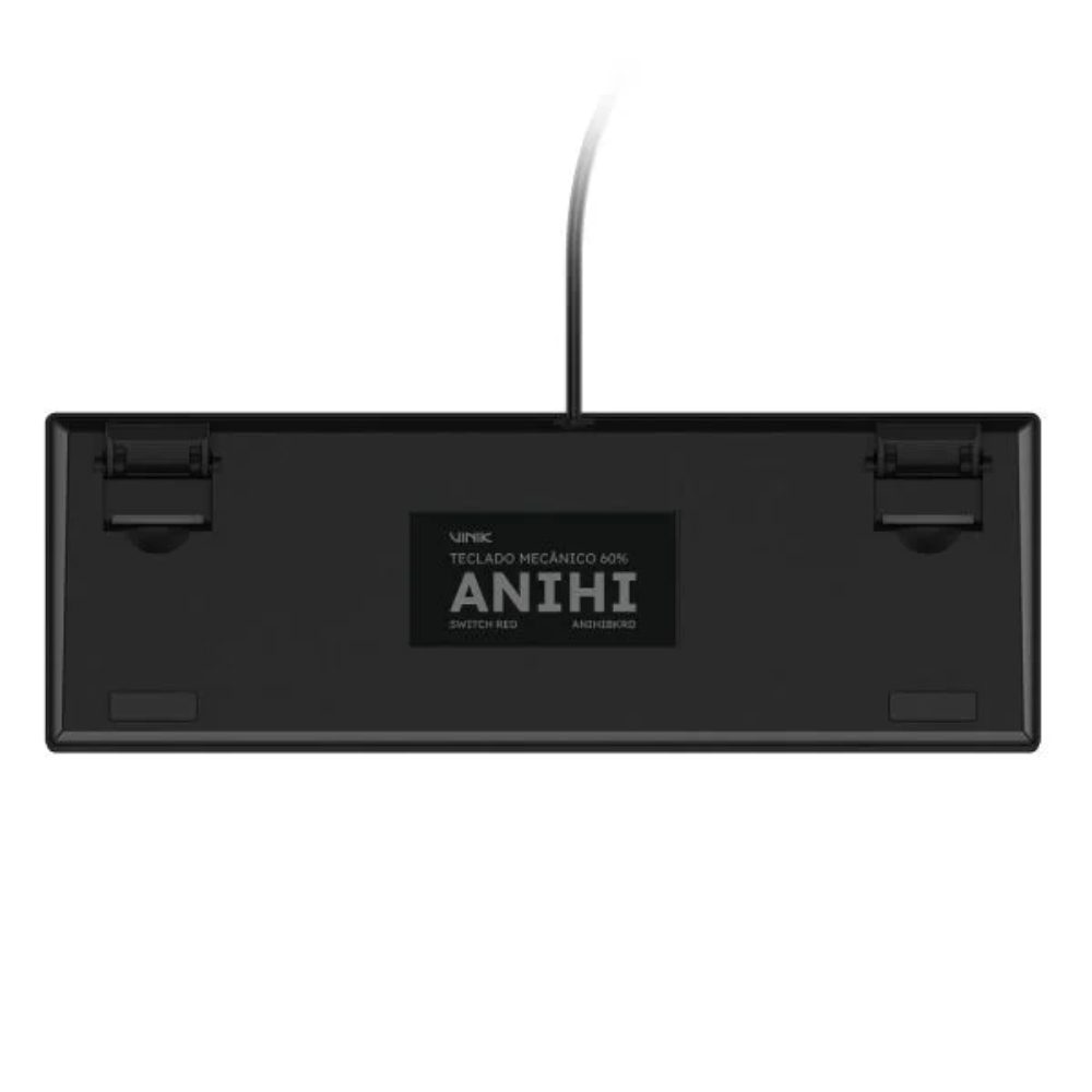 Teclado Gamer Mecanico Vinik 60% Usb RGB Rainbow Switch Blue Anti Ghost - ANIHIBKBL