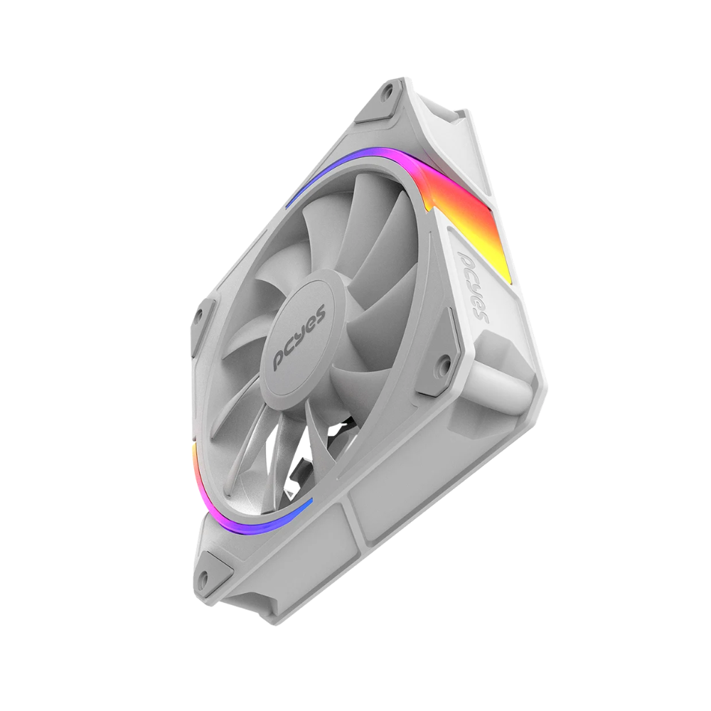 Cooler Fan para Gabinete PCYes Sangue Frio 3 Led ARGB 120mm 03 Pinos Branco - ARGBSF3WGBR