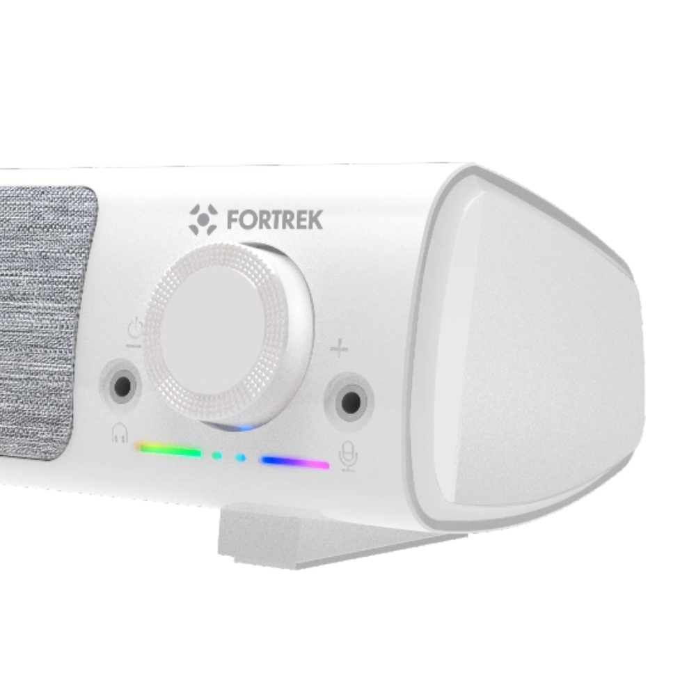 Caixa de Som Soundbar Gamer Fortrek Sonar C/ Fio Branca - 86957