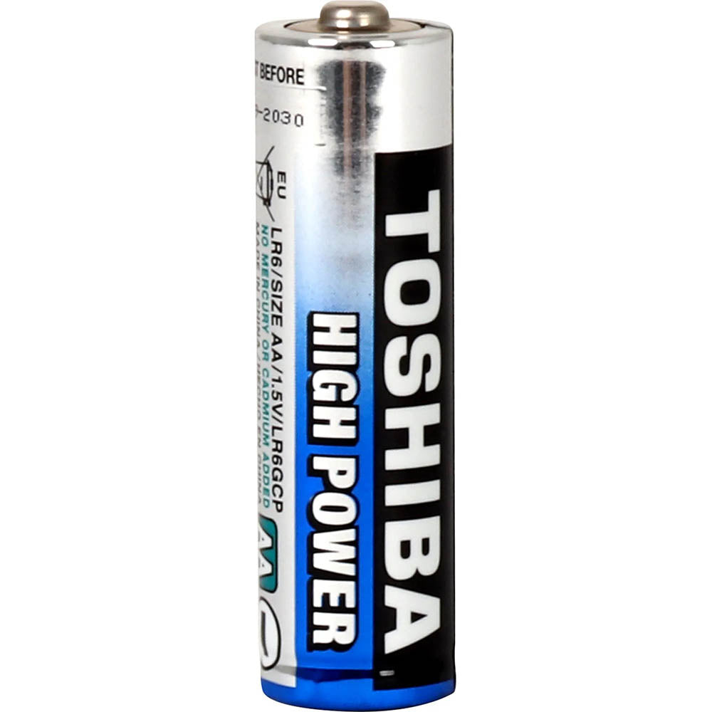 Pilha Alcalina Pequena AA 1.5V Toshiba High Power LR6GCP (Cartela C/4 Pilhas) - 72449