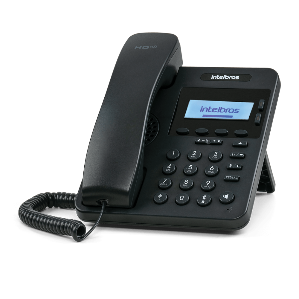 Telefone Voip IP C/ Fio Intelbras HD S3002 Preto - 4063002