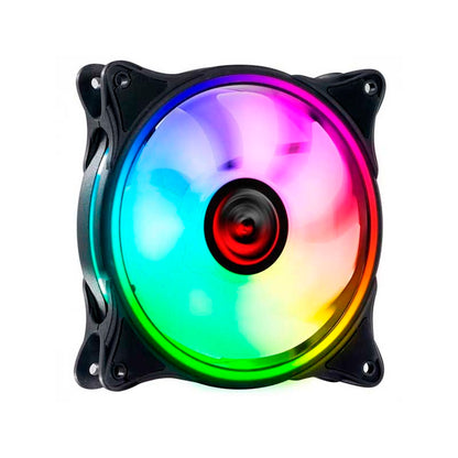 Cooler Fan para Gabinete PCYes Huracan H2 Led RGB 120mm 06 Pinos - PH2RGB120
