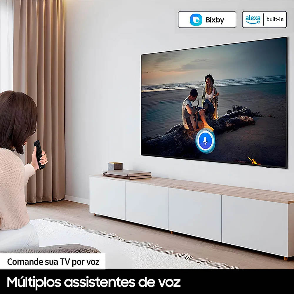Smart TV Led Samsung Crystal 65" UHD 4K Wi-fi Bluetooth 5.2 USB HDMI Alexa Integrada - 65DU7700