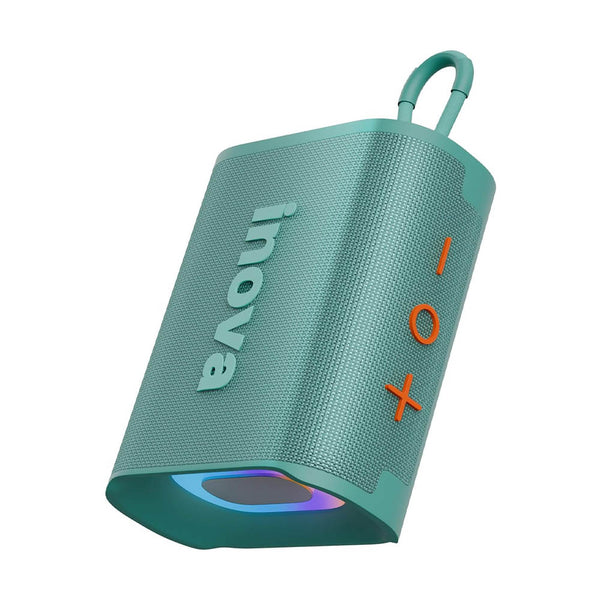 Caixa de Som Portátil Bluetooth Inova Go 4 Pro Bluetoth, RGB, Rádio FM, Verde - RAD12416
