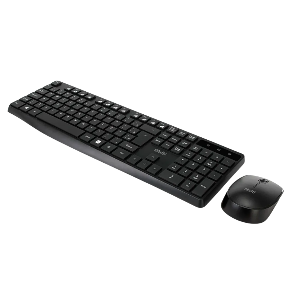 Kit Teclado E Mouse Sem Fio Multi  Preto - TC612