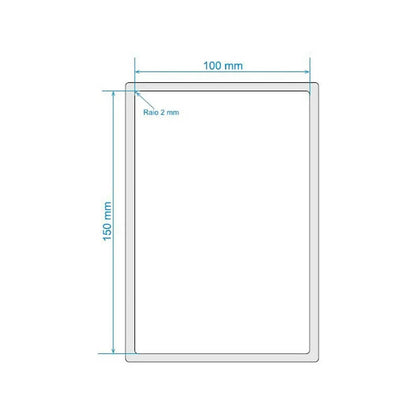 Bobina Impressora Rolo Etiqueta Bopp plástica 10 X 15 Cm / 100 X 150 Mm Truedata