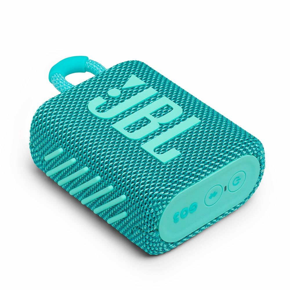 Caixa de Som Portátil Bluetooth JBL GO3 4.2W Verde Azulado