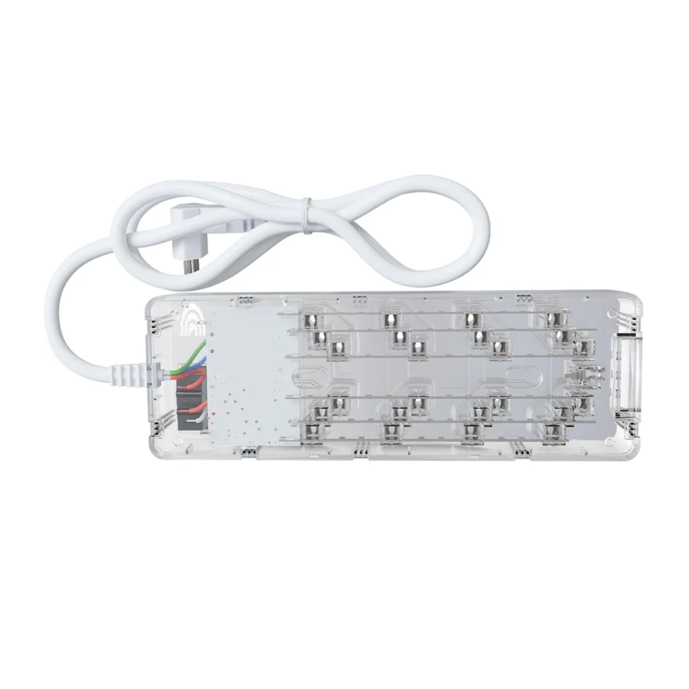 Filtro De Linha 8 Tomadas Clamper Bivolt C/ Proteção DPS 3P 1m Transparente - 84877