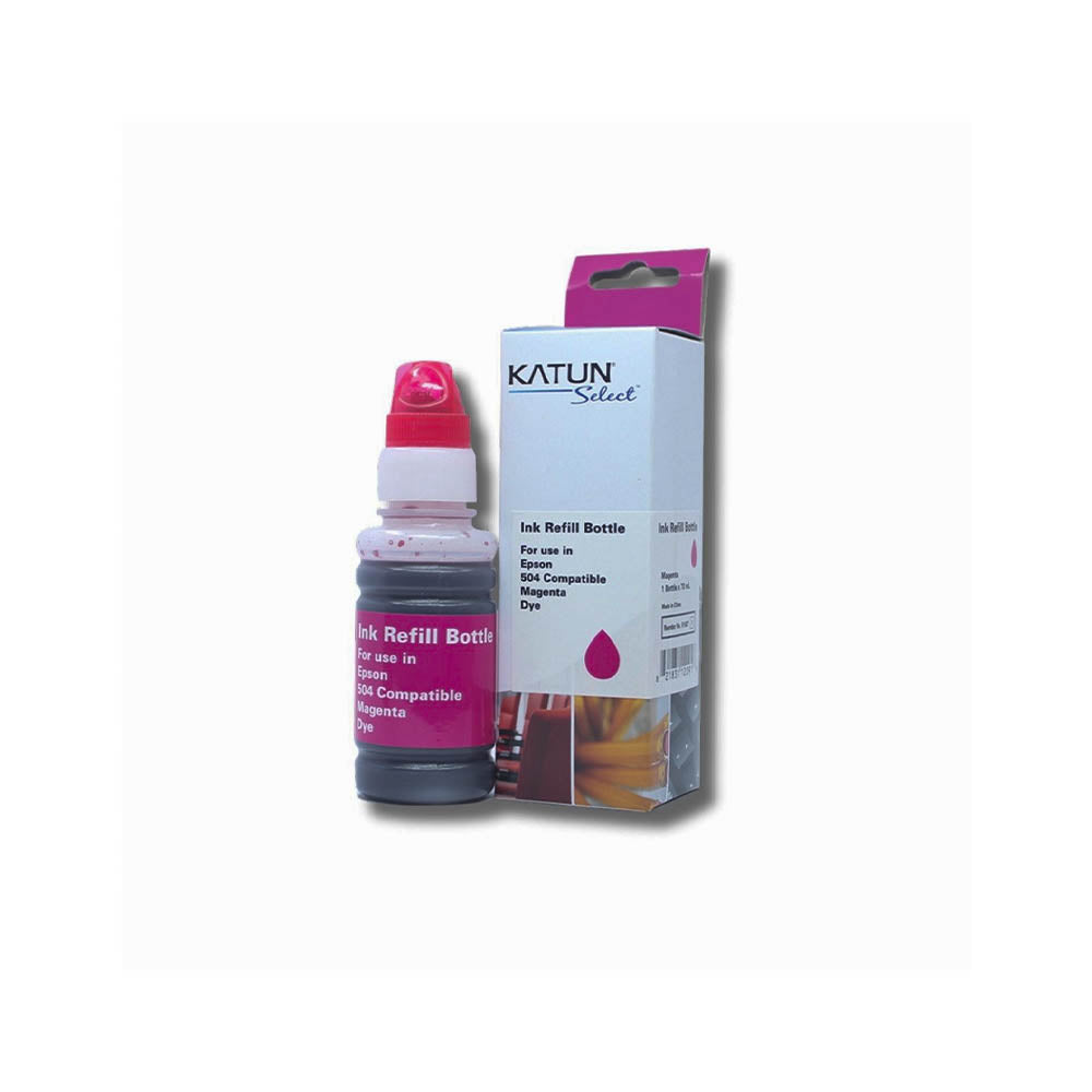 Refil De Tinta Katun P/ Impressoras Epson T504320 70ml - Magenta - P/ L4150 L4160 L4260 L6270 L14150