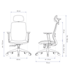 Cadeira Ergonômica Elements Serena – Cinza