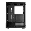 Gabinete Gamer Gamdias Mid Tower Atlas E1 Preto Com Lateral em Vidro Temperado +3 Fans ARGB