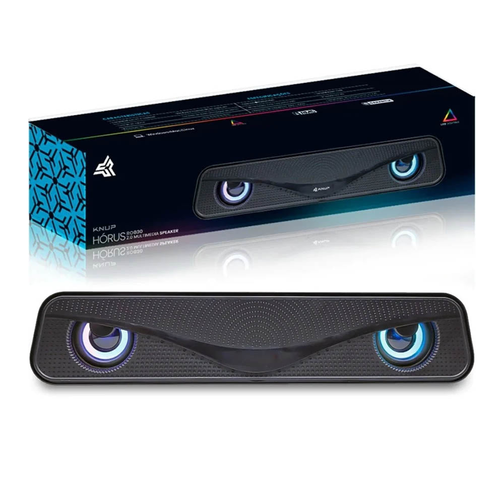 Caixa De Som Soundbar Knup Horus Usb C/ Led - RO830