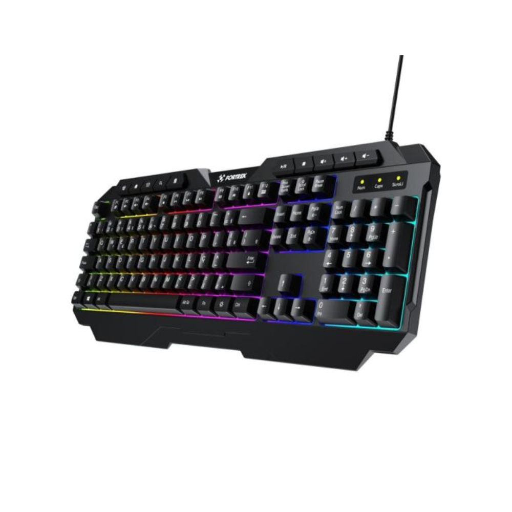 Teclado Gamer Multimidia Fortrek Shortcut Preto  - 84137