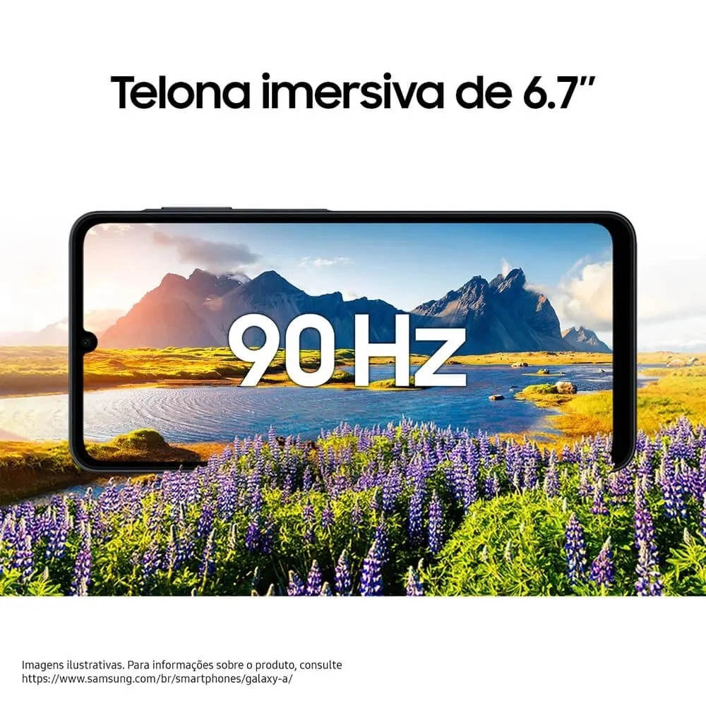 Smartphone Samsung Galaxy A07 4G 256Gb 8Gb 50Mp Tela 6.7" Preto - SM-A075MZKSZTO