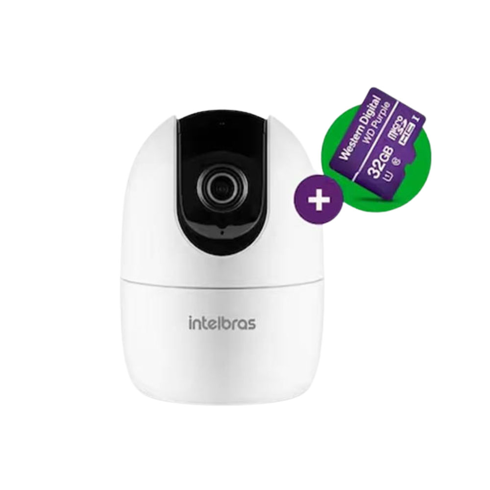 Câmera De Vigilância Intelbras IM4 Wi-Fi Full Hd C/ Cartão de Memória 32Gb Branca  - 4565610